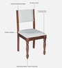 Tipton Sheesham Wood 4 Seater Dining Set in Provincial Teak Finish