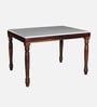 Tipton Sheesham Wood 4 Seater Dining Set in Provincial Teak Finish