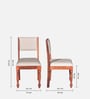 Tipton Sheesham Wood Dining Chairs in Honey Oak Finish (Set Of 2)