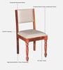 Tipton Sheesham Wood Dining Chairs in Honey Oak Finish (Set Of 2)