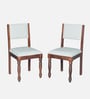 Tipton Sheesham Wood Dining Chairs in Provincial Teak Finish (Set Of 2)