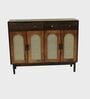 Tira Wooden  Shoe Cabinet In Amber Gold Finish