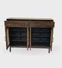 Tira Wooden  Shoe Cabinet In Amber Gold Finish