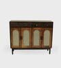 Tira Wooden  Shoe Cabinet In Amber Gold Finish