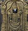 Tirupati Balaji Relief Wall Mural In Golden