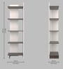 Tisha Book Shelf in White Finish