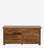 Tishya Solid Wood Linen Trunk in Provincial Teak Finish