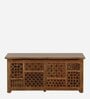 Tishya Solid Wood Linen Trunk in Provincial Teak Finish