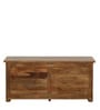 Tishya Solid Wood Linen Trunk in Provincial Teak Finish