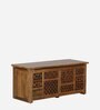 Tishya Solid Wood Linen Trunk in Provincial Teak Finish
