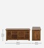 Tishya Solid Wood Linen Trunk in Provincial Teak Finish