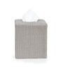 Grey Leatherette Tissue Paper Box