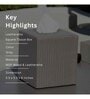 Grey Leatherette Tissue Paper Box