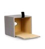 Grey Leatherette Tissue Paper Box