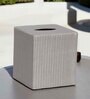 Grey Leatherette Tissue Paper Box