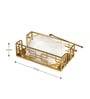Gold Tissue Box Tray