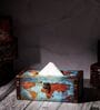 Tissue Box World Map Vintage Decor