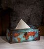 Tissue Box World Map Vintage Decor