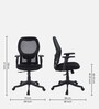 Titan Mid Back Ergonomic Chair in Black Colour