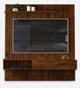 Tito Wall Mounted TV unit in Rustic Malbec Finish