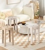 Tivo Acrylic Finish Modern Multi-Purpose End Table (Set of 3)