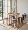 Tivo Khaki Colour Modern Multi-Purpose End Table (Set of 6)