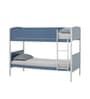 Tivoli Italian Kids Bunk Bed In Dark Grey & Blue Finish