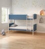 Tivoli Italian Kids Bunk Bed In Dark Grey & Blue Finish