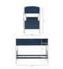 Tivoli Italian Kids Bunk Bed In Dark Grey & Blue Finish