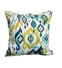 Tnalak And Green Printed Patola Silk Blend Ikat 16 X 16 Inches Cushion Cover Tnalak And Green Printed Patola Silk Blend Ikat 16 X 16 Inches Cushion Cover