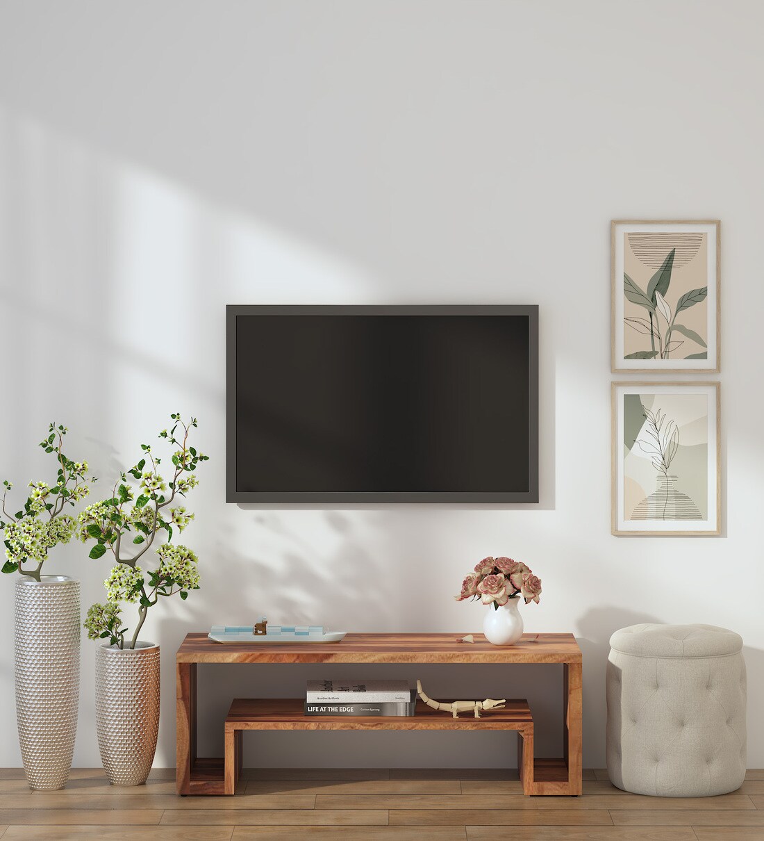 Buy Tomah Sheesham Wood TV Console for TVs up to 43\ In Rustic Teak ...