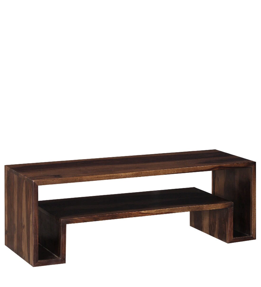 Buy Tomah Solid Wood TV Shelf In Provincial Teak Finish By Woodsworth