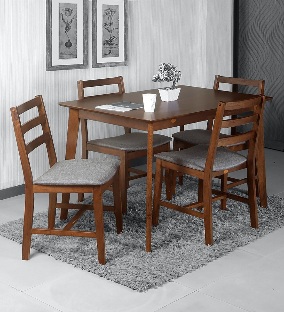Buy Tony 4 Seater Dining Set by Parin Online Contemporary 4 Seater