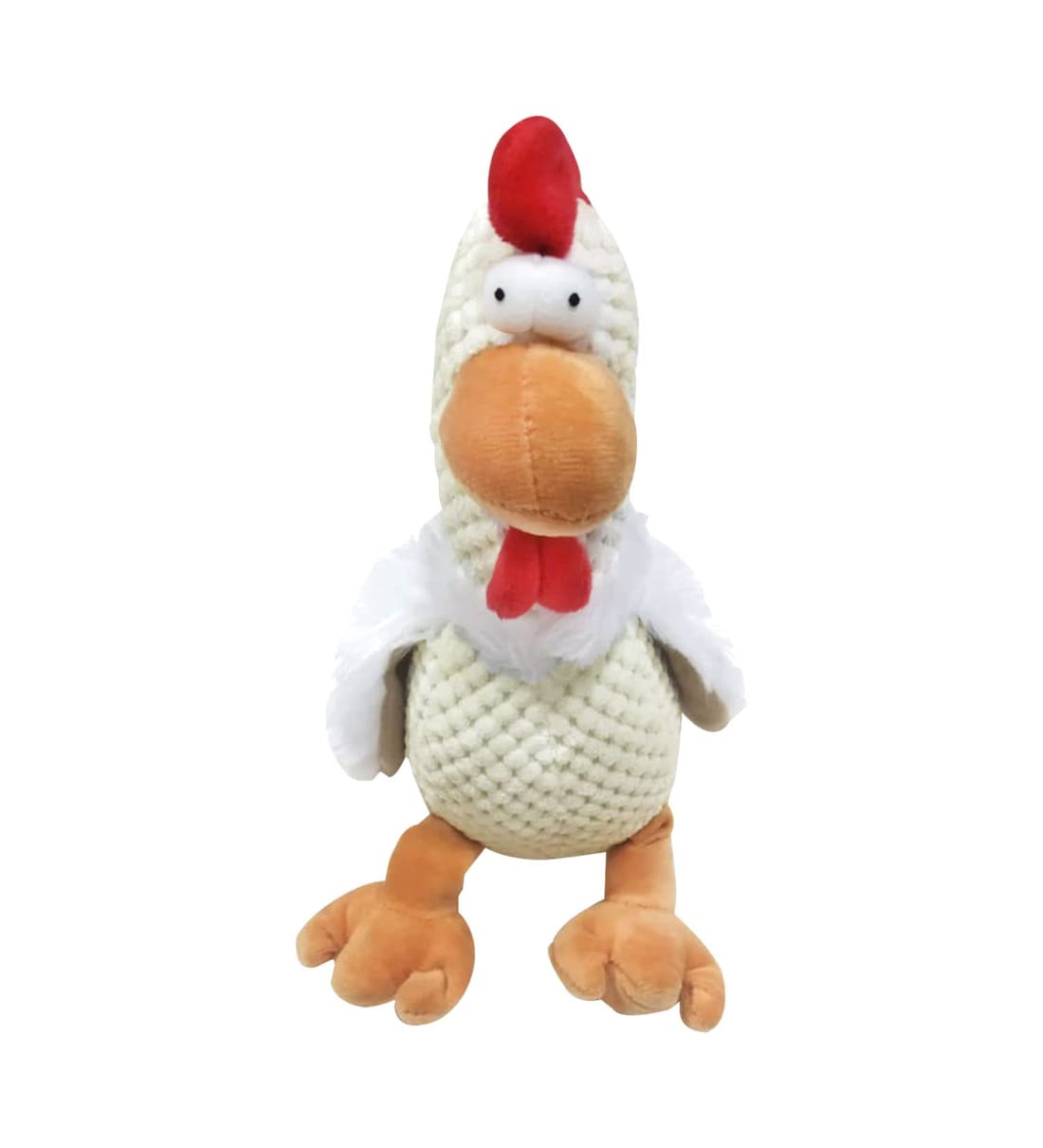 Buy Tough Plush Cream & Red Fabric Plush Dog Toy at 26 OFF by Emily