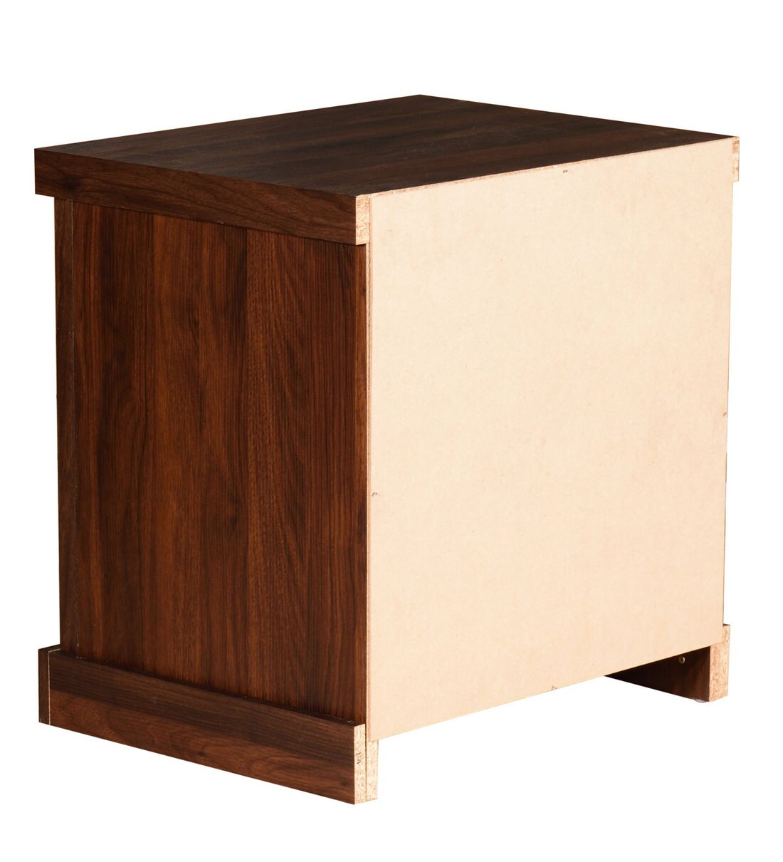Buy Touma Bedside Table with Two Drawers in Walnut Finish Mintwud By
