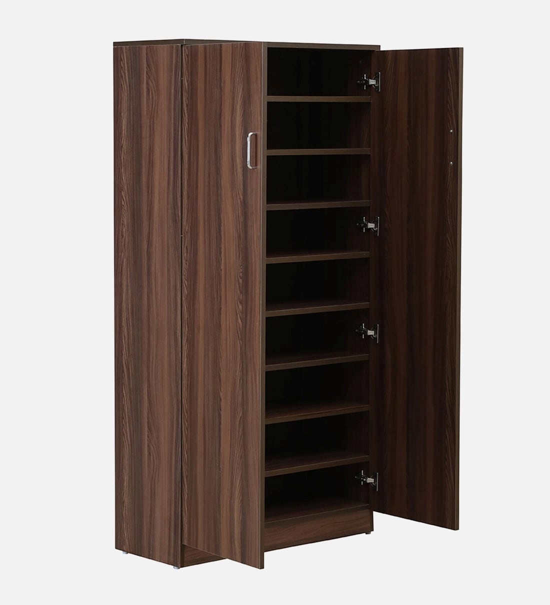 Buy Touma Shoe Cabinet In Walnut Finish Online - Shoe Cabinets - Shoe 