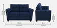 Tochi Fabric 2 Seater Sofa In Blue Colour