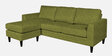 Tokyo Fabric RHS Sectional Sofa in Green Texture Colour