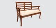 Toledo Solid Wood 2 Seater Sofa in Teak Finish