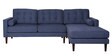 Tomas 3 Seater LHS Sectional Sofa in Navy Blue Colour