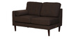 Tomas Fabric LHS Sectional Sofa In Chestnut Brown Colour