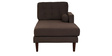Tomas Fabric LHS Sectional Sofa In Chestnut Brown Colour