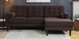 Tomas Fabric LHS Sectional Sofa In Chestnut Brown Colour