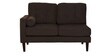 Tomas Fabric LHS Sectional Sofa In Chestnut Brown Colour