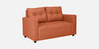 Topaz Fabric 2 Seater Sofa In Terracotta Colour