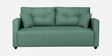 Topaz Fabric 3 Seater Sofa In Imperial Green Colour