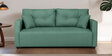 Topaz Fabric 3 Seater Sofa In Imperial Green Colour