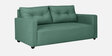 Topaz Fabric 3 Seater Sofa In Imperial Green Colour
