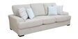 Toronto Fabric 3 Seater Sofa In Ivory Colour
