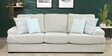 Toronto Fabric 3 Seater Sofa In Ivory Colour